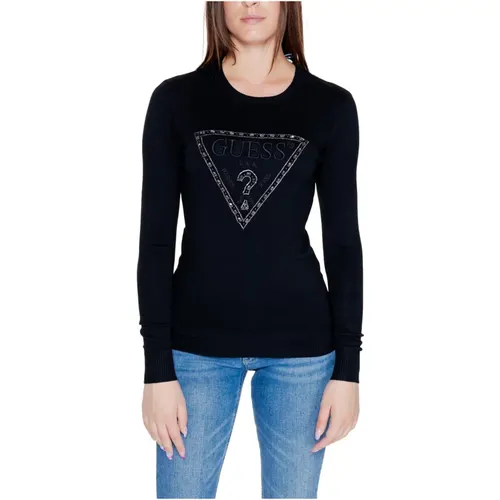 Triangle Logo Damen Top Herbst/Winter Kollektion , Damen, Größe: M - Guess - Modalova