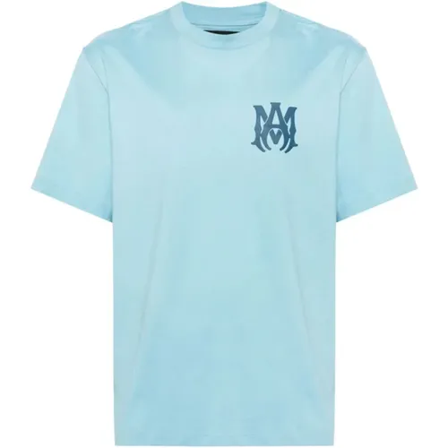 MA logo printed T-Shirt in Air , male, Sizes: L, S - Amiri - Modalova