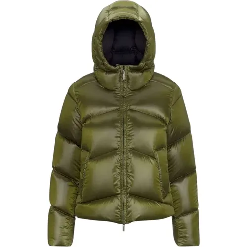 Grüne Moss Chintz Jacke , Damen, Größe: M - K-way - Modalova