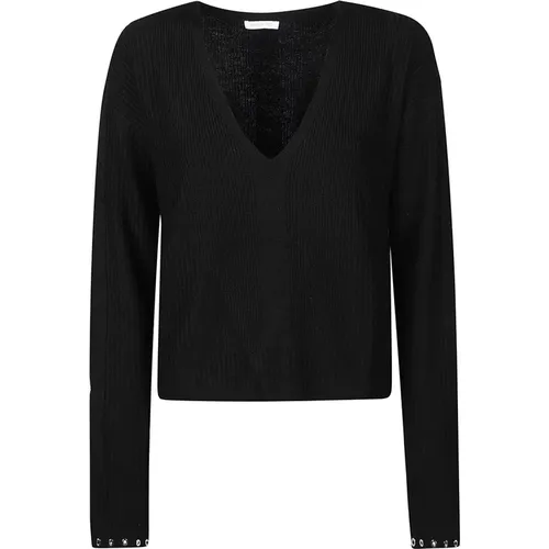 V-Ausschnitt Pullover Essential Stil - PATRIZIA PEPE - Modalova