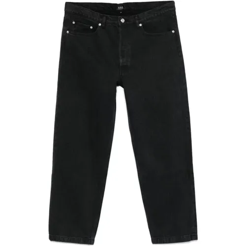 Schwarze Gewaschene Denim-Jeans , Herren, Größe: W33 - A.P.C. - Modalova