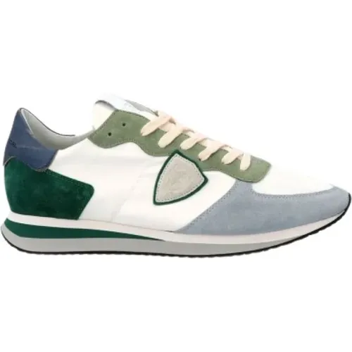 Leather Sneakers Tropez for Men , male, Sizes: 9 UK, 7 UK, 10 UK, 8 UK - Philippe Model - Modalova