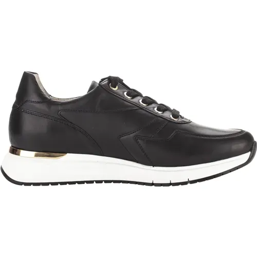 Weiße Leder Low Sneaker , Damen, Größe: 38 1/2 EU - Gabor - Modalova