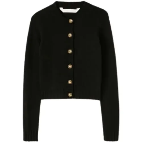 Schwarze Sweaters mit Stil , Damen, Größe: M - Palm Angels - Modalova