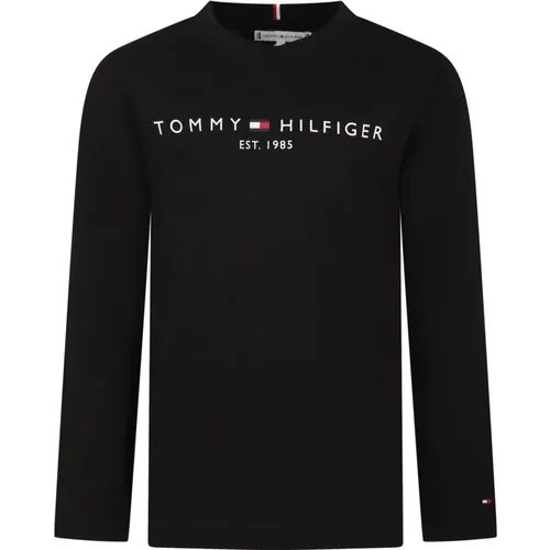 Long Sleeve T-Shirt with Logo , unisex, Sizes: 10 Y, 16 Y, 12 Y - Tommy Hilfiger - Modalova