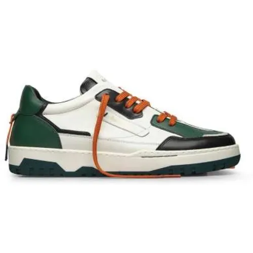 Modern '80s Style Leather Sneakers , male, Sizes: 6 UK, 8 UK - Barracuda - Modalova