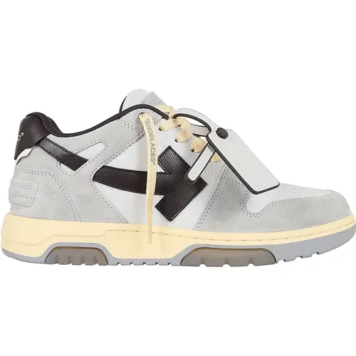 Men's Shoes Sneakers Grey Ss24 , male, Sizes: 6 UK, 10 UK - Off White - Modalova