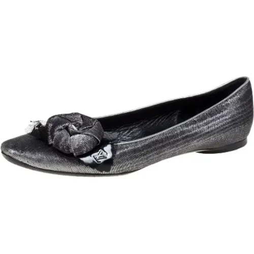 Pre-owned Leather flats , female, Sizes: 6 1/2 UK - Louis Vuitton Vintage - Modalova