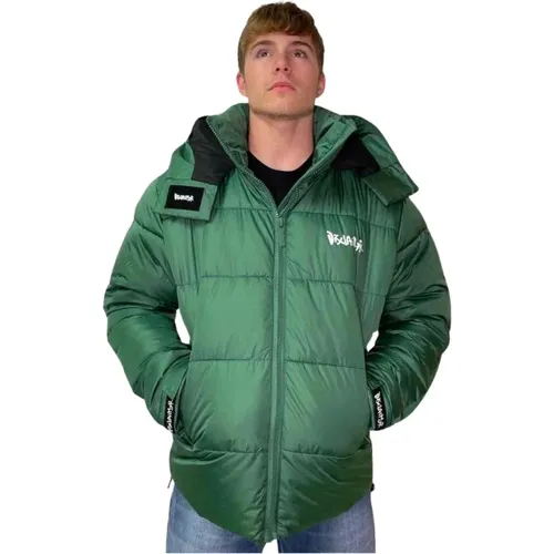 Hooded Puffer Jacket , male, Sizes: S - Disclaimer - Modalova