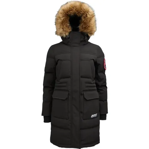 Abenteuer Parka mit Kunstpelzkapuze , Damen, Größe: XL - JACK1T - Modalova