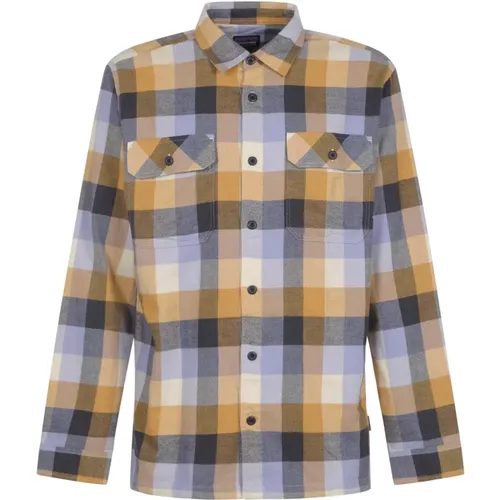 Cotton Flannel Shirt , male, Sizes: L, M - Patagonia - Modalova
