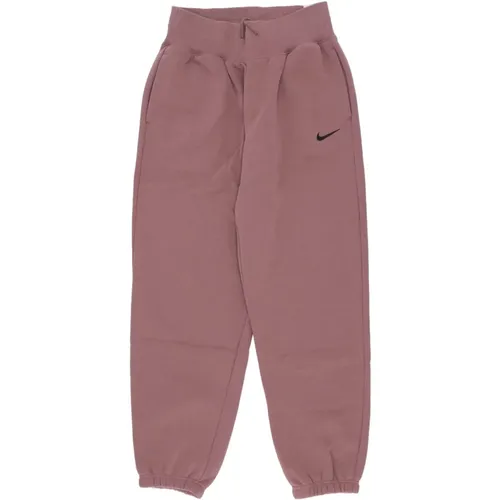 Fleece Tracksuit Pants Phoenix High-Waisted , female, Sizes: L - Nike - Modalova