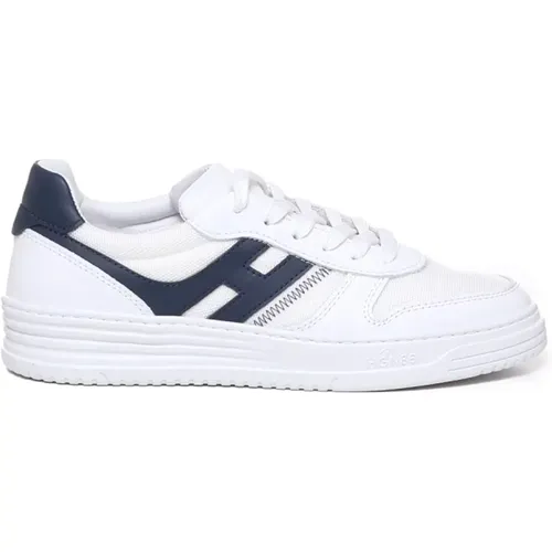 Vintage Stil Sneakers Weiß Blau , Herren, Größe: 41 EU - Hogan - Modalova