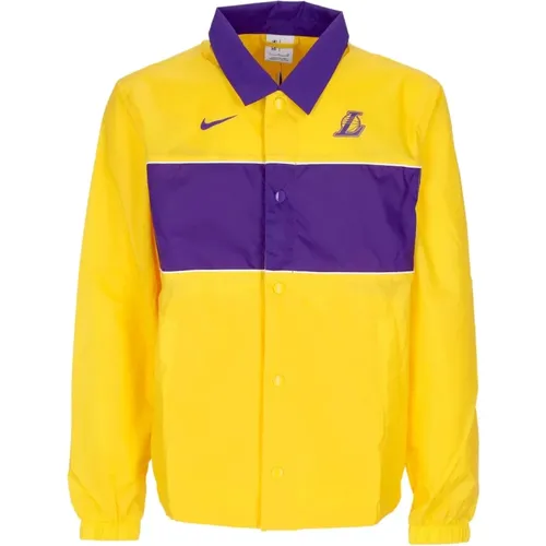 Los Angeles Lakers Lightweight Coach Jacket , male, Sizes: XL, L, S, XS - Nike - Modalova