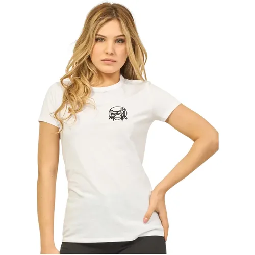 Cotton Crew Neck T-shirt , female, Sizes: S, XS, M - Hugo Boss - Modalova