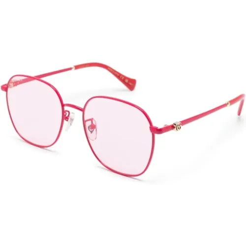 Rote Sonnenbrille mit Zubehör - Gucci - Modalova
