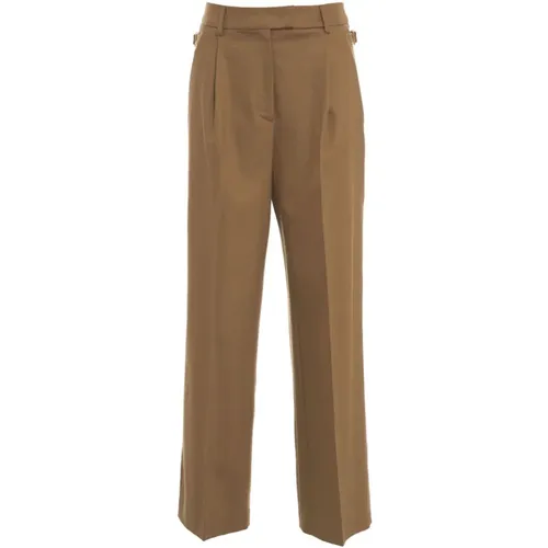 Braune Hose Aw24 , Damen, Größe: L - PT01 - Modalova