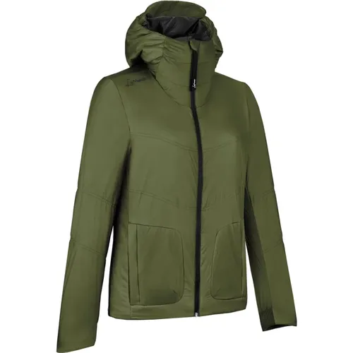 Waldgrüne Leichte Jacke , Damen, Größe: XS - LaMunt - Modalova