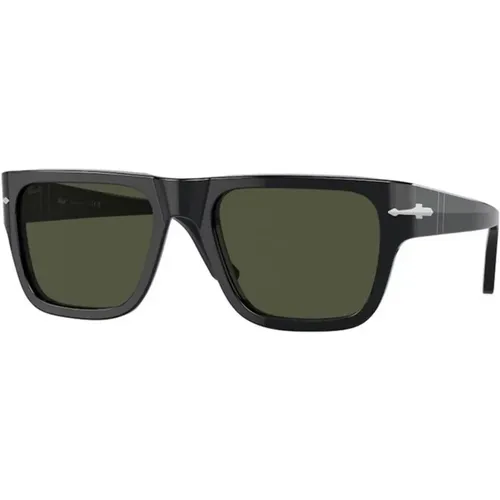 Classic Sunglasses with Green Lenses , male, Sizes: 57 MM - Persol - Modalova