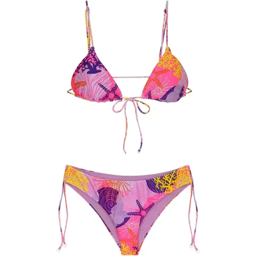 Verstellbares Dreieck Bikini Set Seashell , Damen, Größe: S - Me-Fui - Modalova