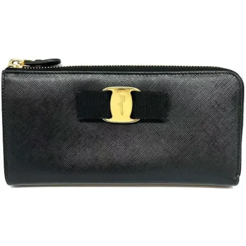 Pre-owned Leder Portemonnaies , Damen, Größe: ONE Size - Salvatore Ferragamo Pre-owned - Modalova