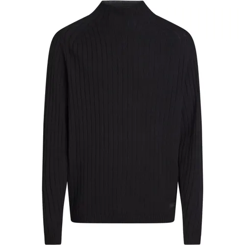 Schwarze Pullover , Herren, Größe: L - Calvin Klein - Modalova