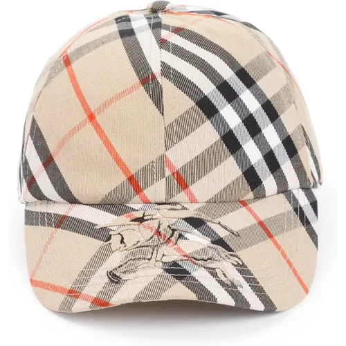 Sand Check Baseball Hat , male, Sizes: M - Burberry - Modalova