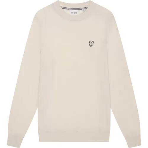 Cashmere Blend Crew Neck Jumper , Herren, Größe: XL - Lyle & Scott - Modalova