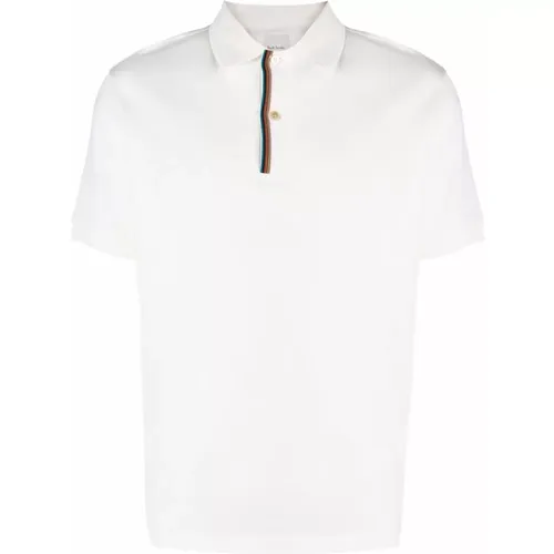 Polo Shirts,Weißes Gestreiftes Baumwollpolo - Paul Smith - Modalova
