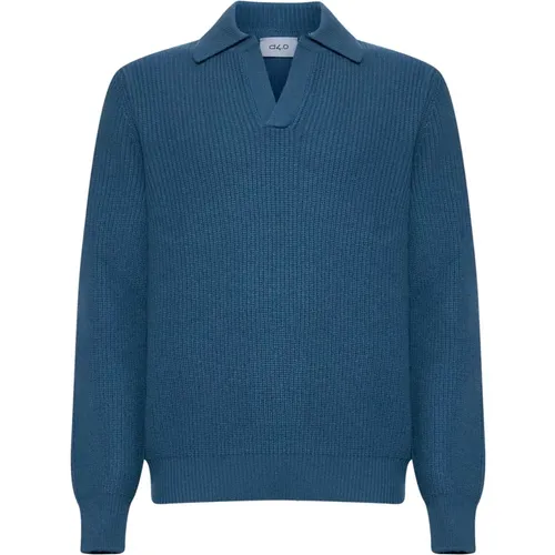 Blaue Pullover für Männer , Herren, Größe: M - D4.0 - Modalova