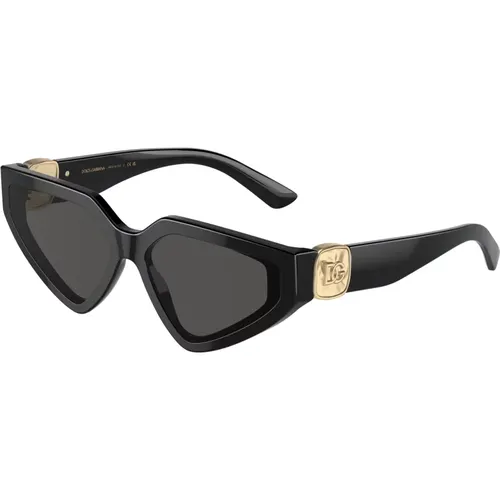 Designer Sonnenbrille Dg4469 Schwarz , Damen, Größe: 59 MM - Dolce & Gabbana - Modalova