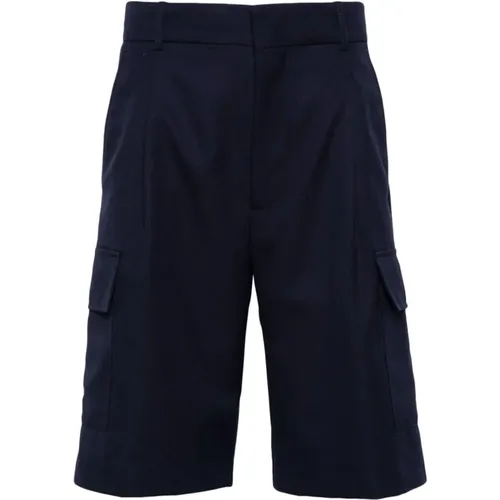 Blaue Cargo Shorts,Navy Blaue Cargo Shorts - Drole de Monsieur - Modalova