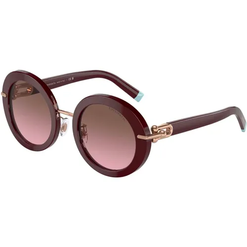 Sonnenbrille,Sunglasses,Schwarz/Dunkelgrau Sonnenbrille,Schwarze Nude/Braune Sonnenbrille TF 4201 - Tiffany - Modalova