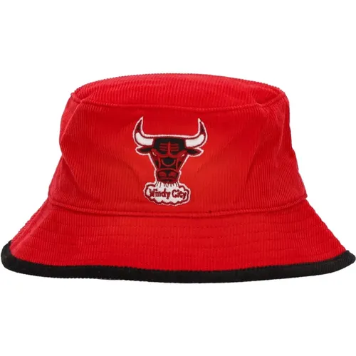 Chicago Bulls NBA Team Bucket Hat , male, Sizes: XL, S - Mitchell & Ness - Modalova