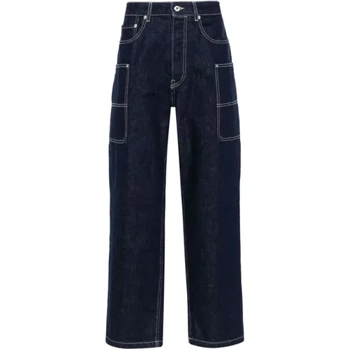 Denim Wide Leg Jeans , male, Sizes: W32 - Kenzo - Modalova