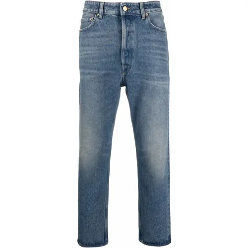 Slim Fit Medium Stone Jeans , Herren, Größe: W29 - Golden Goose - Modalova