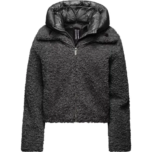 Short Sherpa Fleece Hooded Coat , female, Sizes: M, XL, L, XS, S - BomBoogie - Modalova