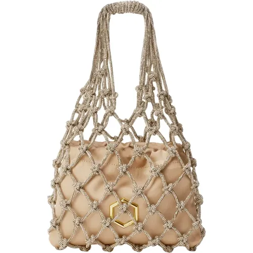 Iconic Carrie Mini Bag in Golden Shadow , female, Sizes: ONE SIZE - Hibourama - Modalova