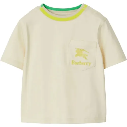 Equestrian Logo Baumwoll T-shirt - Burberry - Modalova