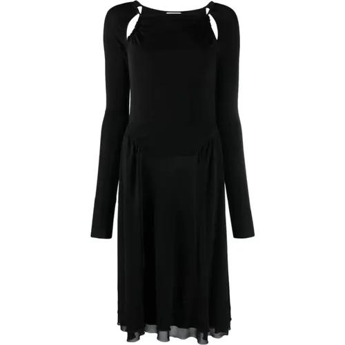 Jersey Dress , female, Sizes: 2XS, M, XS - Salvatore Ferragamo - Modalova