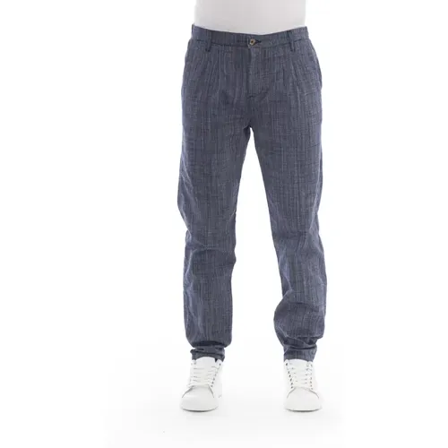 Chino Pants with Button and Zipper , male, Sizes: M, S, XS - Baldinini - Modalova