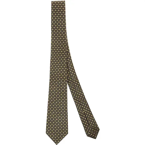 Origami Shape Seven Folds Tie , male, Sizes: ONE SIZE - Kiton - Modalova