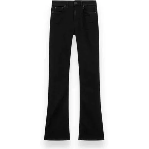 Schwarze Skinny Fit Flare Jeans , Damen, Größe: W26 - Dondup - Modalova