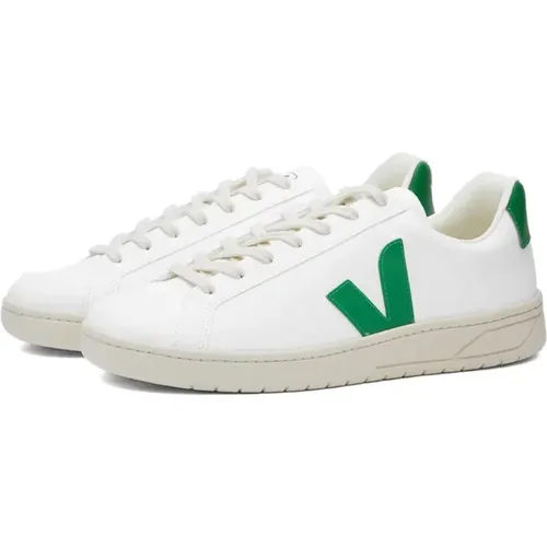 Umweltfreundliche weiße Emeraude Retro Sneakers , Herren, Größe: 45 EU - Veja - Modalova