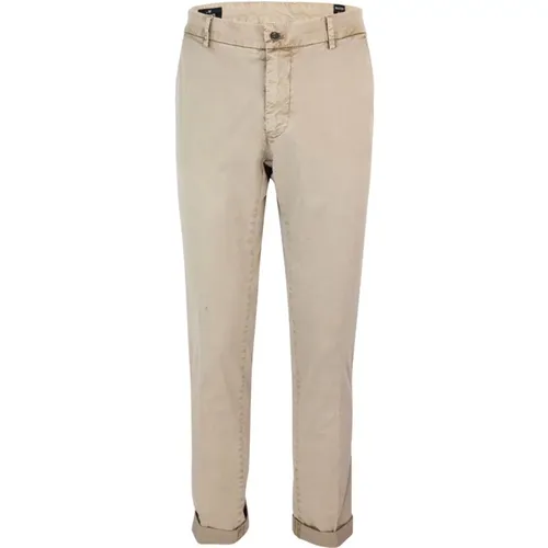 Chino Trousers Zip Button Regular Fit , male, Sizes: L, XL, 2XL, M, S - Mason's - Modalova