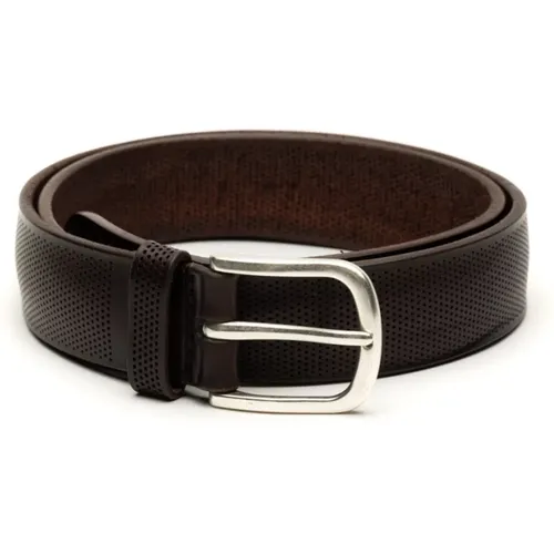 Dark Leather Basic Belt , male, Sizes: 110 CM, 105 CM - Orciani - Modalova