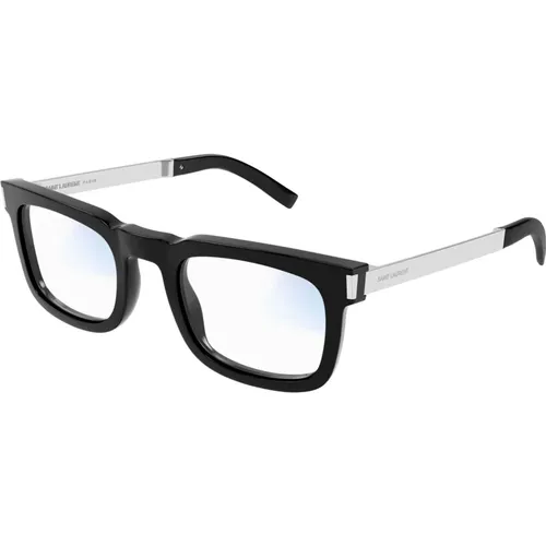 Blue Sunglasses with Beyond Grey Lenses - Saint Laurent - Modalova
