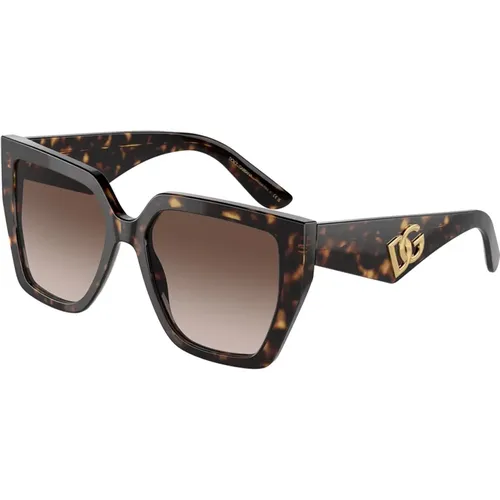 Stilvolle Sonnenbrille,Mode Sonnenbrille Braun Verlaufsglas - Dolce & Gabbana - Modalova
