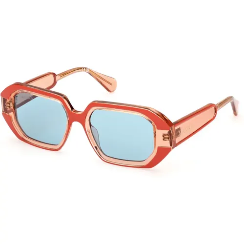 Damen Sonnenbrille Quadratisch Transparent - Max & Co - Modalova