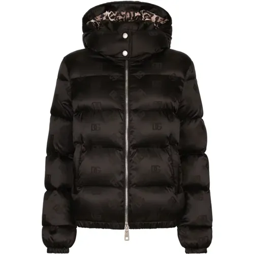 Monogramm Jacquard Steppjacke - Dolce & Gabbana - Modalova